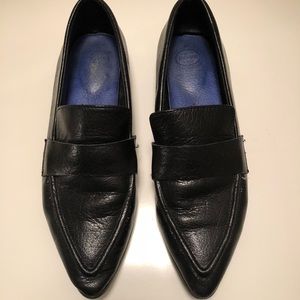 Jeffrey Campbell black Leather Pointy Belanger